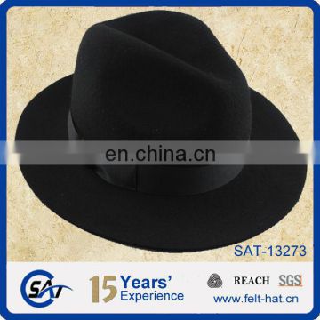 custome Borsalino pure wool felt fedora chapeau