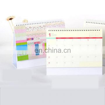 High quality best price 2018 folding luxury fashion popular custom table calendar planner for advertising, gift