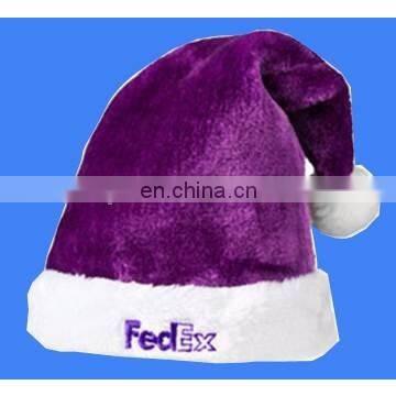 2016 purple santa hat with Fedex logo