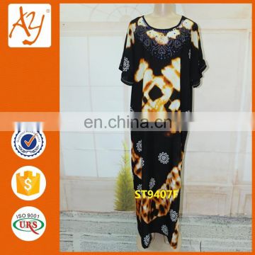 African stone work in dress Guangzhou wholesale kaftan style long kurti