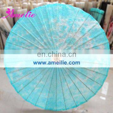 A6294 Blue cotton paper umbrella
