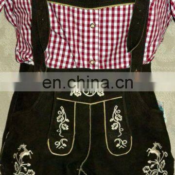 Womens Leather shorts Authentic German Trachten Lederhosen Ladies Shorts Sizes 32-46 (US 2,4,6,8,12,14,16)