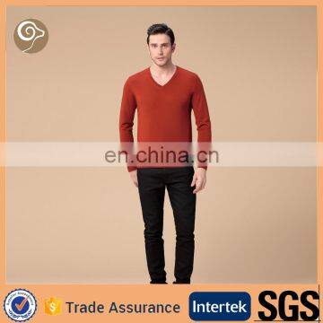 Men v-neck pure cashmere pullover