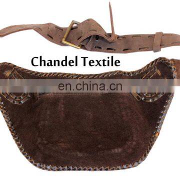 100% Leather Belt Bag / Leather Belt Bag / Hip Bag / Fanny Pack / Leather Fanny Bags / Boho Bag /Zebra and Cheetah Style photo-3