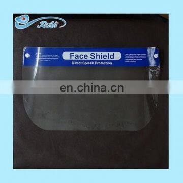 Splash protective Disposable face shield with anti-fogging film