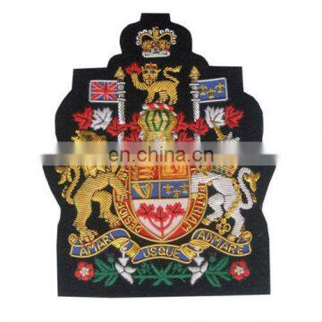 Embroidered Bullion Crest, British coat of arms crest