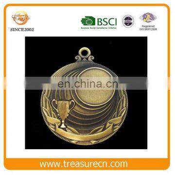 2017 Hot Selling Two Color Tone Iron Metal Medallion For Award