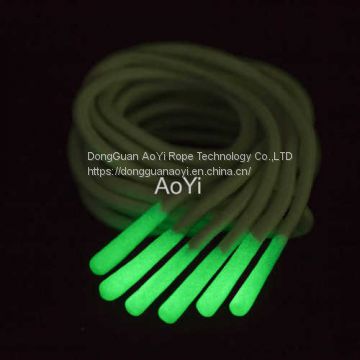 soft polyester elastic drawcord with reflective color and silicone tips