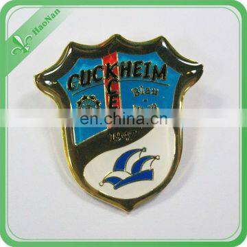 Best selling custom made cloth gold plated lapel pin badge