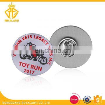 Promotional Vietnam Vets Toy Run Chrismas Offset Printing Pin