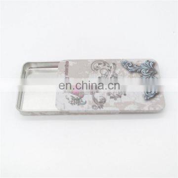 Flat Sliding Tin Candy Packaging Case With Embossing photo-3