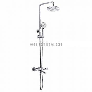 High-end elegant Rose Gold Royal style wall mounted rainfall shower set bathroom shower faucet set