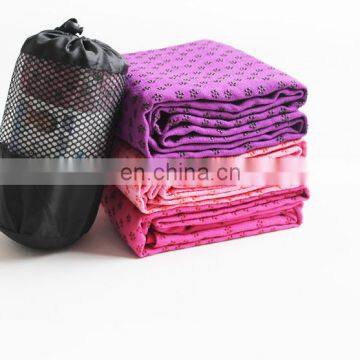 Custom Wholesale Personalized Soft Quick Dry Non-slip Microfiber Hot Gym Yoga Towels With Carry Bag photo-3