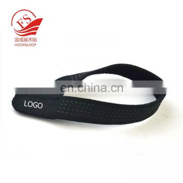 Black high stretched loop strap with dot silicone backing