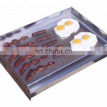 OEM ODM stainless steel gas griddle with CE CSA GS Approved with pan