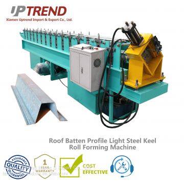 Metal Roof Batten Top Hat Profile Roll Forming Machine