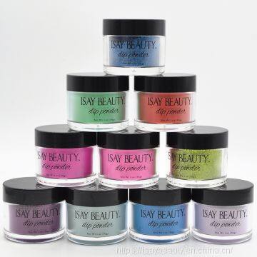 2019 New Nail Artistry Nail Glitter Powder Acrylic Powder System Private Label Nail Dipping Powder photo-3