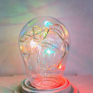 New S14 Copper Wire Lights Creative Personality Bars and Cafes Decorated With Star Copper Light Bulbs