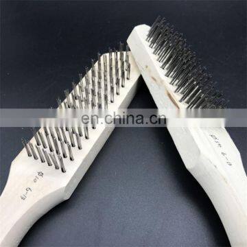29cm Handle Length Metal Small Brass Wire Brush for Machine Rust Cleaning