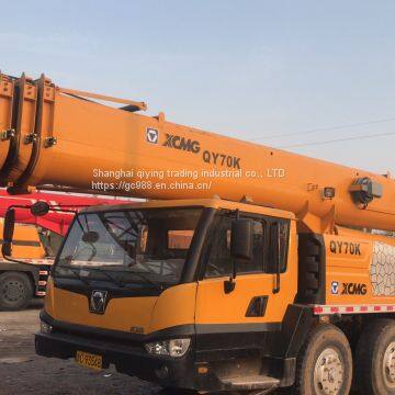 USED  XCMG  QY70K  70TON  CHINESE  BRAND  MOBILE  CRANE