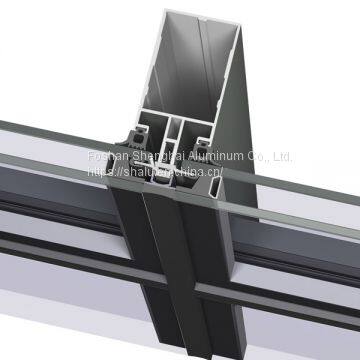 Topwindow Thermal Break Stick Frameless Profile Aluminium Glass And Aluminum And Curtain Wall photo-2