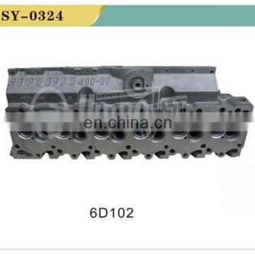 High quality excavator diesel engine part 6D102 cylinder block cylinder head