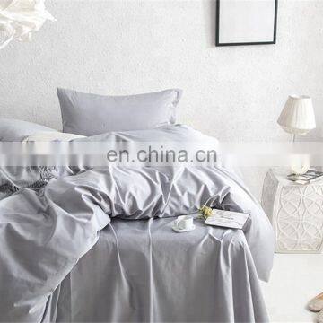100% Satin Duvet Cotton Home Luxury Bed Sheet Bedding Set Grey photo-2
