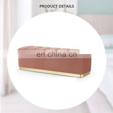 Reatai Modern Home Furniture Bed Sofa Tufted Ottoman Seat Living Bench photo-6