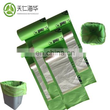 100% compostable bag bio garbage bag made from corn