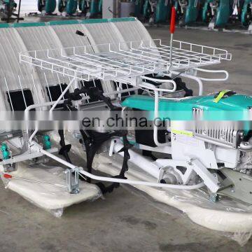 high efficient 4 rows hand walking type manual paddy transplanter