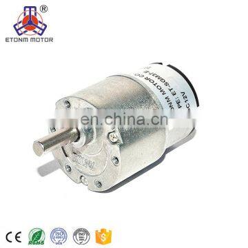 high torque low rpm gear motor 6V 3.2rpm 37mm diameter for BBQ