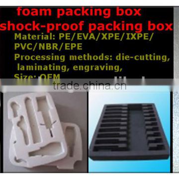 PE/XPE/IXPE/EVA/PU/EPE foam Shockproof packaging foam layer packaging molding packaging foam