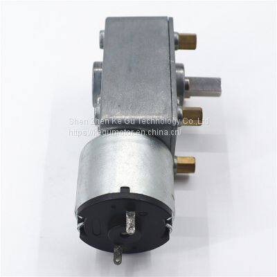 Hot Sale 6538GF-3530 Low Current Mini Pocket 65mm dc Worm Gear Motor Bike With Worm Gearbox 6.0kg.cm 9rpm Gear Motor From Kegu Motor photo-3