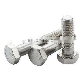 a2 70 m10x1.25 stainless steel  hexagon bolt  with ISO certificate