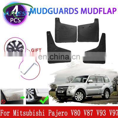 for Mitsubishi Pajero Shogun Montero V80 V87 V93 V97 2007~2019 Mudguards Mudflaps Fender Mud Flap Splash Guards Accessories 2010