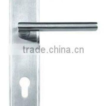 Solid Stainless Steel Lever Handle with Plate