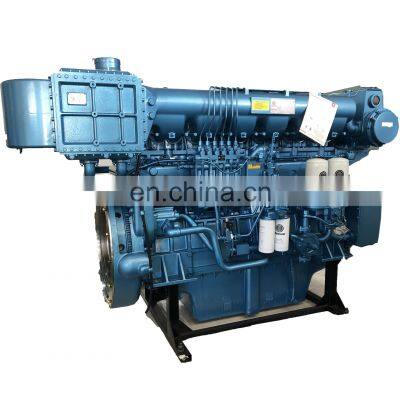 hot sale and brand new water cooled 550hp 4 Stroke 6 cylinder WHM6160  Weichai diesel marine engine
