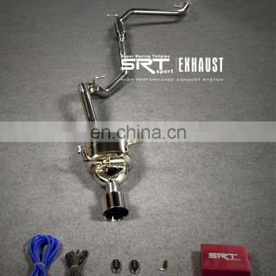 High quality stainless steel exhaust system for Honda fit GK5 muffler for fit gk5 cat back with valve control