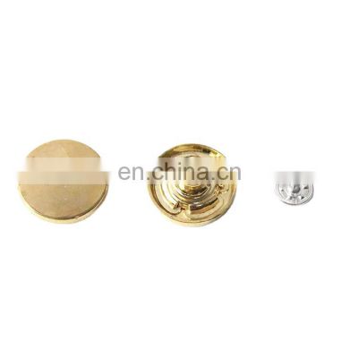 Golden Color Good Quality Flatback Removable Shank  Alloy Jeans Button