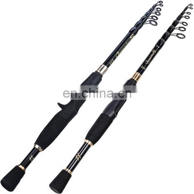 Telescopic Fishing Rod Ultralight Weight Spinning/Casting Fishing Rod Carbon Fiber 1.8-2.4m Fishing Rod Tackle