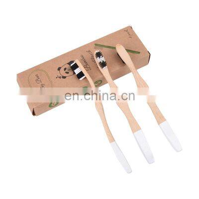 2020 Custom Logo 100% Organic Curved Nylon Bristle Bamboo Toothbrush photo-4