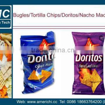 Frying Doritos making machine