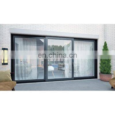 Foshan Factory High Quality Aluminum Profile Insulated Sliding Glass Doors Double Glazing Sliding Door photo-5