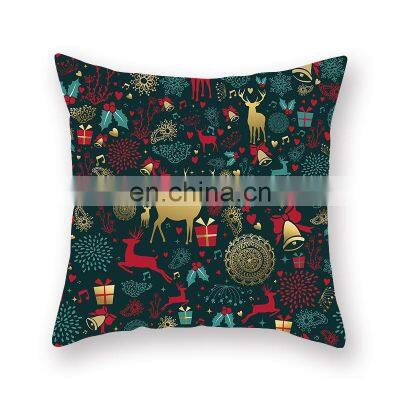 Trendy Merry Christmas Autumn Thanksgiving Home Cushion Polyester African Case Luxury Pillow Cover