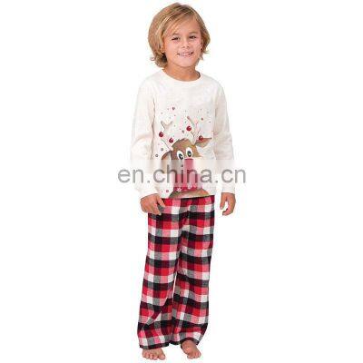 Wholesale Custom Print Adult Children Cotton Couple Women Pants Family Christmas Pajamas Sets photo-2
