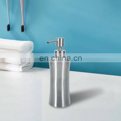 European Style High Quality Stainless Steel 304 Soap Dispenser Shampoo Lotion Bottle metal slim soap dispenser