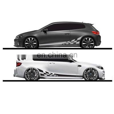 Autoaby 2pcs/lot Car DIY Both Sides Stickers Race Stripes Camouflage Automobiles Products Car Wrap Vinyl Film Car Accessories