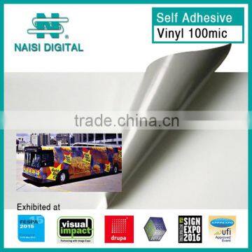 100mic pvc material printable matte self adhesive vinyl