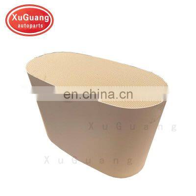 XG-AUTOPARTS oval flat ceramic honeycomb white catalyst for catalytic converter with different size