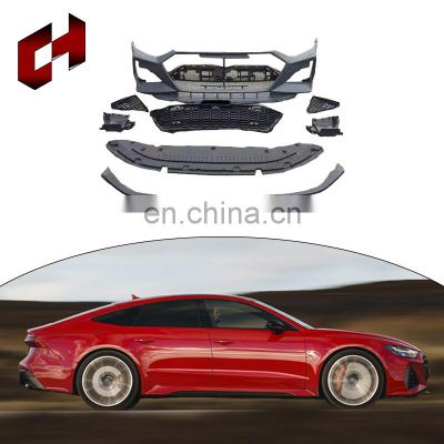 CH New Upgrade Luxury Rear Diffusers Exhaust Grille Auto Parts Refitting Parts Body Kit For Audi A7 2019-2021 To Rs7